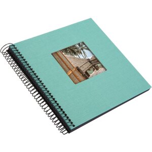 Goldbuch Album spiralny Bella Vista aqua 20x20 cm 40 czarnych stron