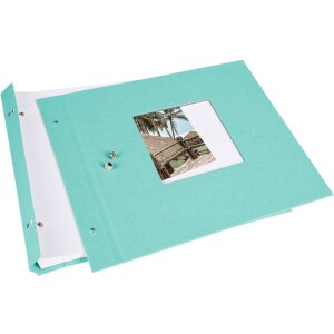 Goldbuch Screw Album Bella Vista aqua 30x25 cm 40 białych stron