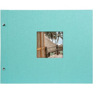 Goldbuch Screw Album Bella Vista aqua 39x31 cm 40 białych stron