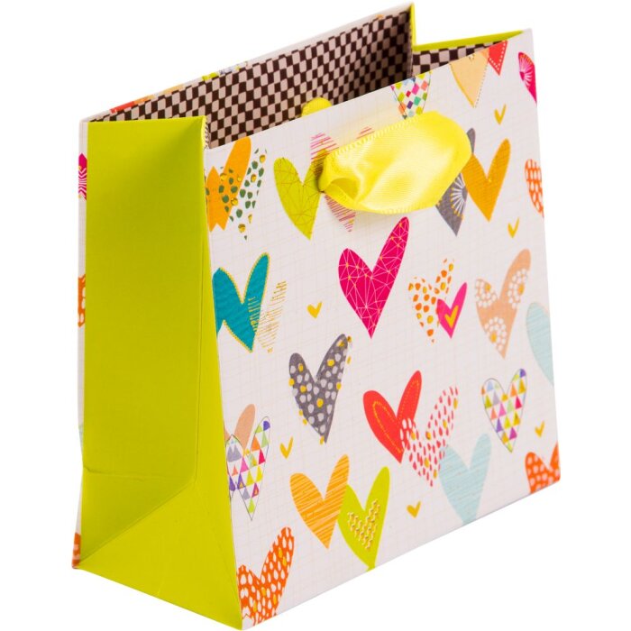 Lots of Hearts Gift Bag 10 x 5 cm