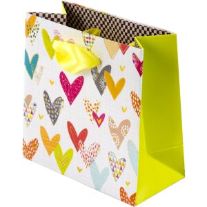 Lots of Hearts Gift Bag 10 x 5 cm