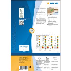 Herma specjalne kolorowe etykiety a4, 105 x 42,3 mm,...