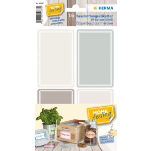 Herma home Labelling Etykiety 52x82 mm Szary-Brazowy,...