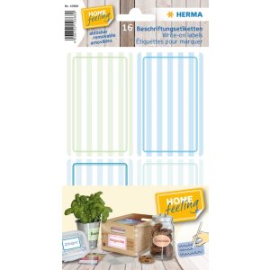 Herma home Labelling Labels 52x82 mm Blue-Green, usuwalne