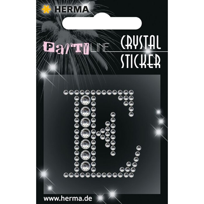 Herma FASHIONLine Crystal Sticker "E"; "Herma Crystal Sticker