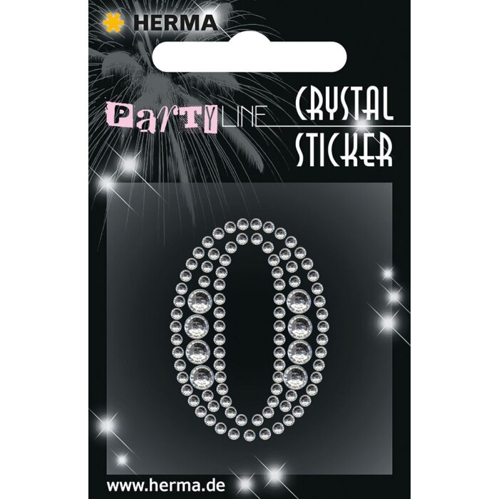 Herma FASHIONLine Crystal Sticker "0"; "Herma Crystal Sticker