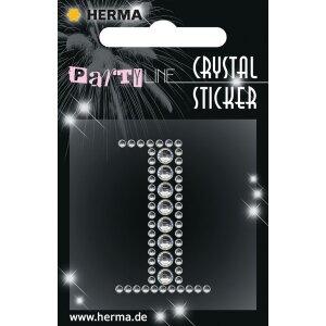 Herma FASHIONLine Crystal Sticker "1";...