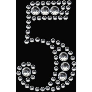 Herma FASHIONLine Crystal Sticker "5";...