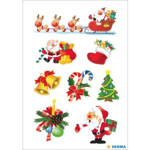 Herma decor Sticker Christmas Santa Claus