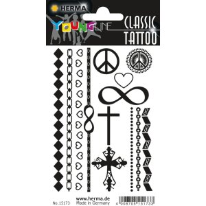 Herma FASHIONLine CLASSIC Tattoo Black Love