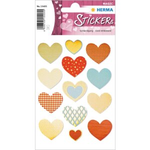 Herma magic Sticker Golden Heart, zlote tloczenie