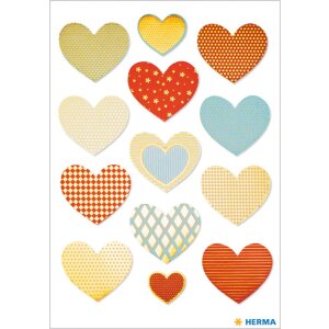 Herma magic Sticker Golden Heart, zlote tloczenie