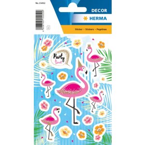 Herma decor Sticker Flamingo Party Time, glimmered