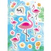 Herma decor Sticker Flamingo Party Time, glimmered