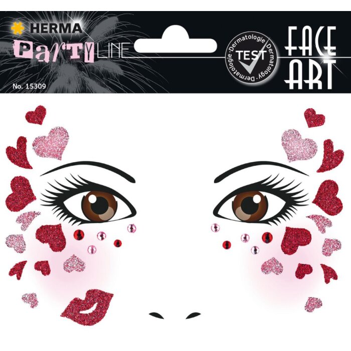 Herma FASHIONLine Face Art Sticker Love