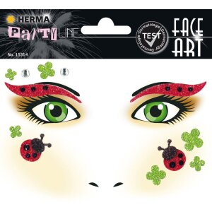 Herma FASHIONLine Face Art Sticker Ladybird