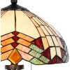 Lampa stołowa Tiffany Komplet Ø 40 cm wielokolorowa - 5LL-5961