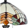 Lampa stołowa Tiffany Komplet Ø 40 cm wielokolorowa - 5LL-5961