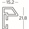 Rama z tworzywa sztucznego Steel Style a4 czarna