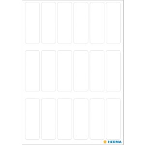 Etykiety uniwersalne biale 12x34 mm papier mat 126 szt.