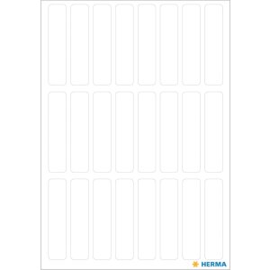 Etykiety uniwersalne biale 8x36 mm papier mat 168 szt.