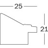 Ramka na zdjęcia Chalet 50x70 cm biała