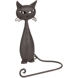 Uchwyt na ręcznik dla gości Cat 6Y3175 brązowy 19x9x28 cm