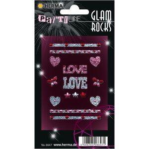 HERMA Glam Rocks Love Naklejka na telefon komórkowy