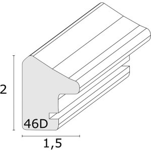 S46DF1 Ramka na zdjęcia w kolorze białym ze srebrną krawędzią 20x20 cm