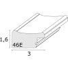 S46ED1 Ramka drewniana w kolorze srebrnym 10x15 cm