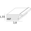 S46FF9 Ramka na zdjęcia w kolorze starego różu 13x13 cm