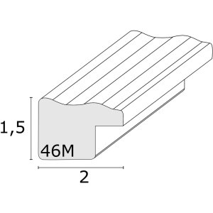 S46MF3 Brązowa rama drewniana w zwietrzałym wykończeniu 15x15 cm