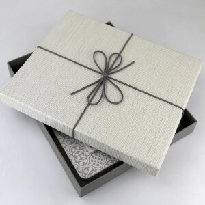 Box Firenze bialy 24x29x4 cm