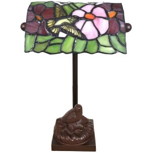 Lampa stołowa Tiffany Bird 15x15x33 cm 1x E14 max 25W