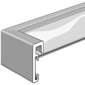 Nielsen Aluminiowa ramka na zdjęcia Alfa 10x15 cm platynowa