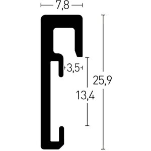 Nielsen Aluminiowa ramka na zdjęcia Alpha 13x18 cm szara