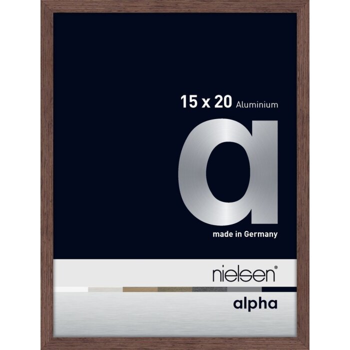 Nielsen Aluminiowa ramka na zdjęcia Alpha 15x20 cm wengé light