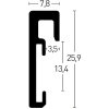 Nielsen Aluminiowa ramka na zdjęcia Alpha 18x24 cm anodowana czarna błyszcząca