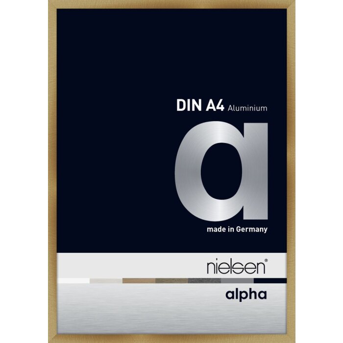 Nielsen Aluminiowa ramka na zdjęcia Alpha 21x29,7 cm szczotkowany bursztyn