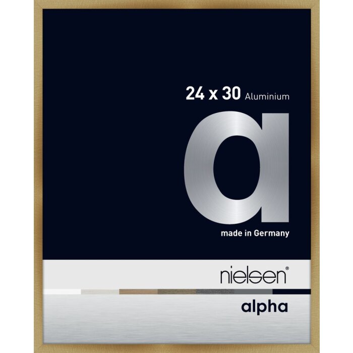 Nielsen Aluminiowa ramka na zdjęcia Alpha 24x30 cm szczotkowany bursztyn