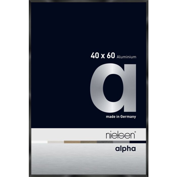 Nielsen Aluminiowa ramka na zdjęcia Alpha 40x60 cm anodowana czarna błyszcząca