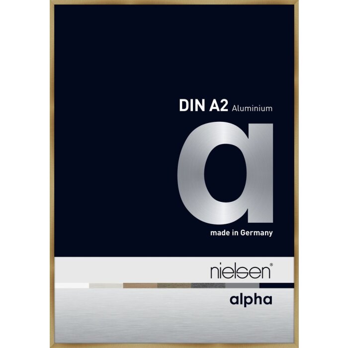 Nielsen Aluminiowa ramka na zdjęcia Alpha 42x59,4 cm szczotkowany bursztyn