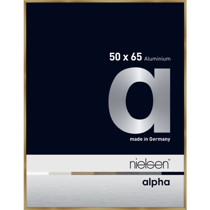 Nielsen Aluminiowa ramka na zdjęcia Alpha 50x65 cm szczotkowany bursztyn