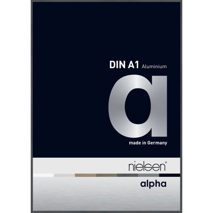 Nielsen Aluminiowa ramka na zdjęcia Alpha 59,4x84,1 cm ciemnoszara błyszcząca