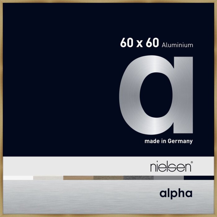 Nielsen Aluminiowa ramka na zdjęcia Alpha 60x60 cm szczotkowany bursztyn