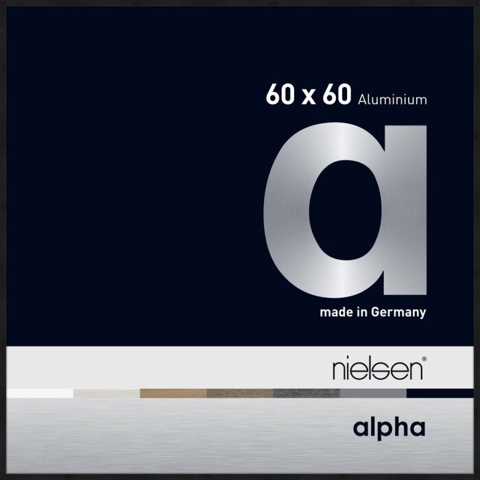 Nielsen Aluminiowa ramka na zdjęcia Alpha 60x60 cm anodowana czarny mat