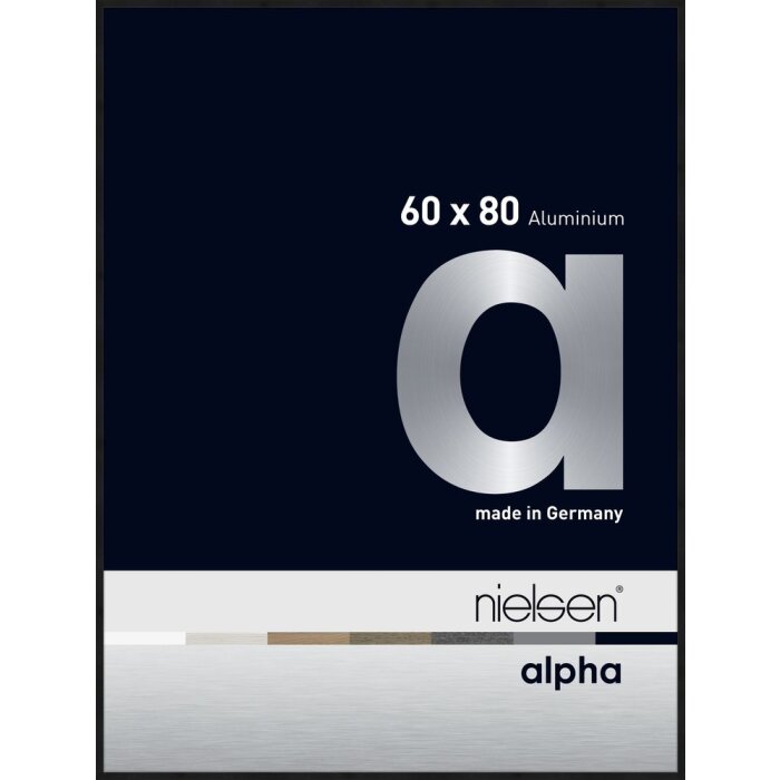 Nielsen Aluminiowa ramka na zdjęcia Alpha 60x80 cm anodowana czarny mat