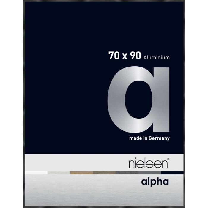 Nielsen Aluminiowa rama na zdjęcia Alpha 70x90 cm anodowana czarna błyszcząca