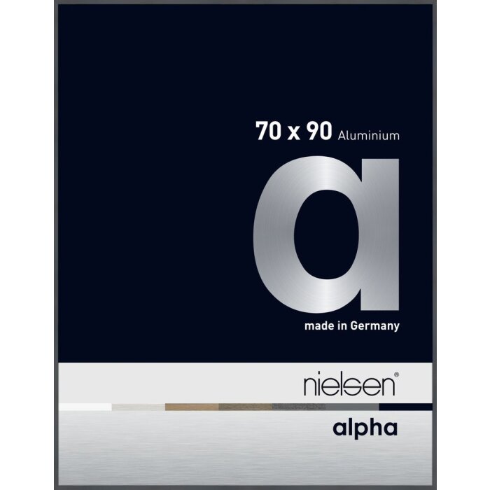 Nielsen Aluminiowa rama na zdjęcia Alpha 70x90 cm ciemnoszara błyszcząca