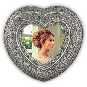 Roche Heart Photo Frame 8x8 cm srebrna